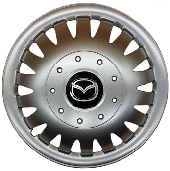 Автомобильные колпаки на колеса MAZDA R15 №320 SJS серебристые комплект 4шт TR0054418