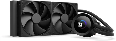 Система жидкостного охлаждения NZXT Kraken Plus V2 240 мм AIO liquid cooler w/Displ Radiator Fans Black (RL-KN240-B2)