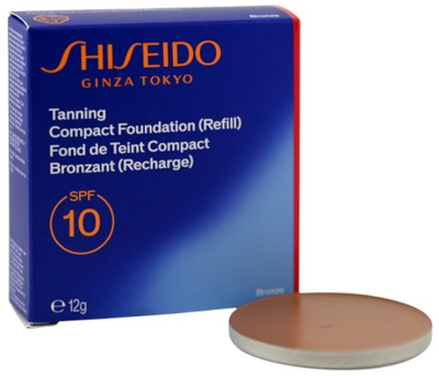 Wymienny wkład podkładu kompaktowego Shiseido Sun Tan Spf 10 Bronze 12 g (730852213289)