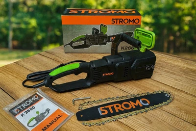 Электропила STROMO K2650 (мощность 2650 Вт) Электрическая цепная пила для заготовки дров