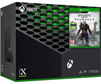 Приставка Microsoft Xbox Series X 1 TB Black + Assassin’s Creed Valhalla