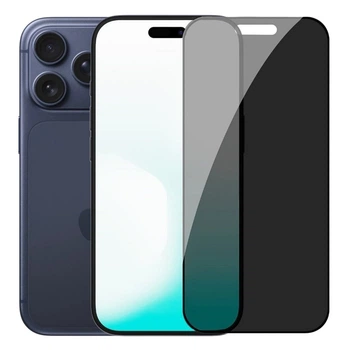 Защитное стекло Fiji Privacy для Apple iPhone 17 Pro антишпион Anti-peeping полная проклейка черный