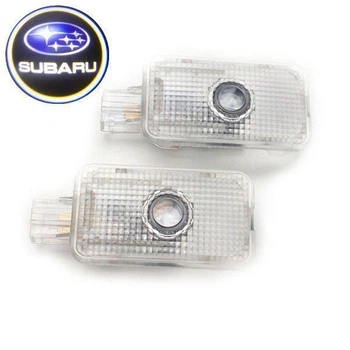 Штатная Led подсветка двери с логотипом Subaru
