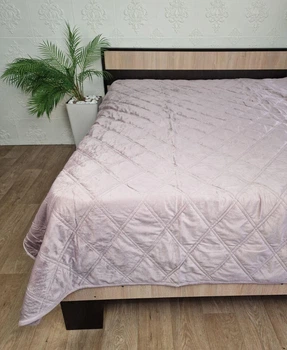 Покривало велюрове 220x240 Лілове (9287)