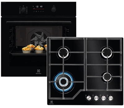 Комплект Electrolux Духова шафа електрична LOD6F77WZ + Варильна поверхня газова KGG64362K