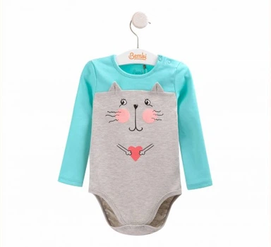 Боди для девочки Bembi БД 129 86 см бирюзовый