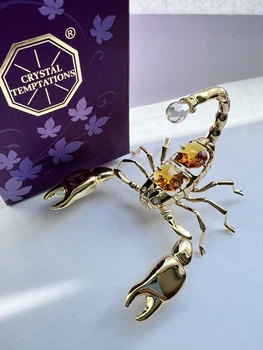 Фигурка Crystocraft со стразами Swarovski Скорпион 7х7х8 см 160259