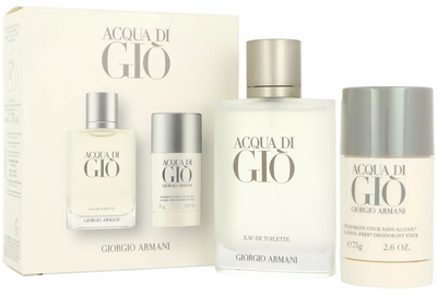 Набір для чоловіків Armani Acqua Di Gio Туалетна вода 100 мл + Дезодорант-стік 75 г (3660732649709)