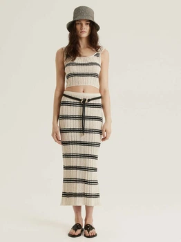 Юбка H&M 271231490 XS Кремовый/Черный