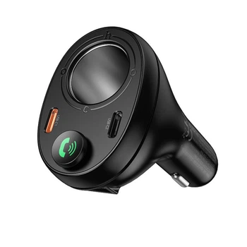 FM-трансмиттер Hoco E88 Star 35W(2C) cigarette lighter car BT FM transmitter Black