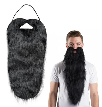 Накладна борода для маскараду та косплею на резинці, реалістична Epic Beard Black
