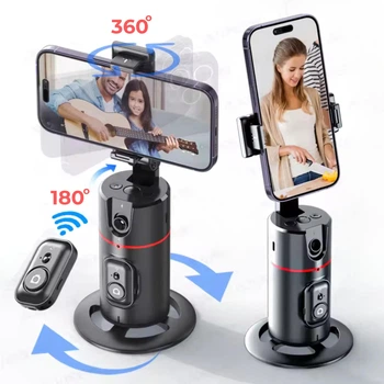 AI-стабилизатор P02 360° для смартфона с автоотслеживанием лица и управлением жестами, Штатив с трекером движения