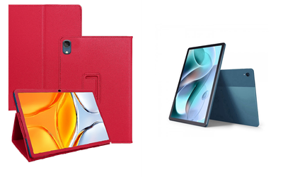 Чехол-подставка CRAYTON для Motorola Moto Tab G70 – стиль, защита и ручная сборка, цвет Малиновый