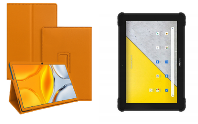 Чехол-подставка CRAYTON для Archos T101X – стиль, защита и ручная сборка, цвет Оранжевый