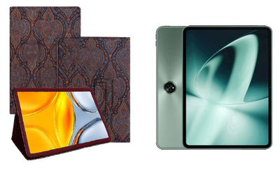 Чехол-подставка CRAYTON для OnePlus Pad, Pad 2, Pad Go, Pad Pro – стиль, защита и ручная сборка, цвет Пестрый