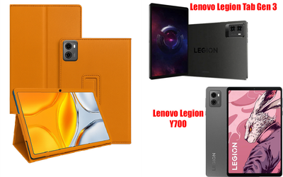 Чехол-подставка CRAYTON для Lenovo Legion Y700, Legion Tab Gen 3 – стиль, защита и ручная сборка, цвет Оранжевый