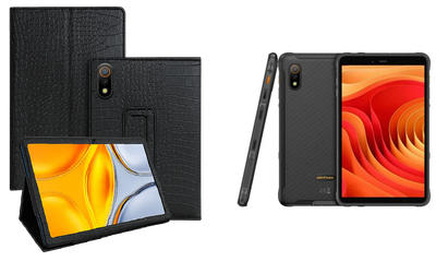 Чехол-подставка CRAYTON для Ulefone Armor Pad Lite, Armor Pad Pro – стиль, защита и ручная сборка, цвет Крокодил