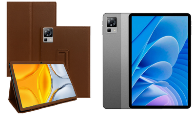 Чехол-подставка CRAYTON для DOOGEE T30, T30 Pro – стиль, защита и ручная сборка, цвет Коричневый св