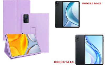Чехол-подставка CRAYTON для DOOGEE Tab E3, DOOGEE Tab E3+ – стиль, защита и ручная сборка, цвет Фиолетовый