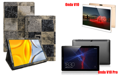 Чехол-подставка CRAYTON для Onda V10, V10 Pro – стиль, защита и ручная сборка, цвет Мех