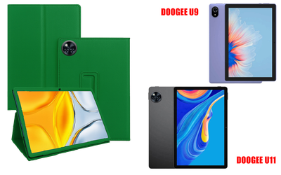Чехол-подставка CRAYTON для DOOGEE U9, DOOGEE U11 – стиль, защита и ручная сборка, цвет Зеленый тм