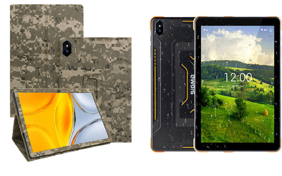 Чехол-подставка CRAYTON для Sigma mobile TAB A1033 X-treme – стиль, защита и ручная сборка, цвет Пиксель М14