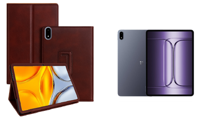 Чехол-подставка CRAYTON для OnePlus Pad 3 – стиль, защита и ручная сборка, цвет Карминовый