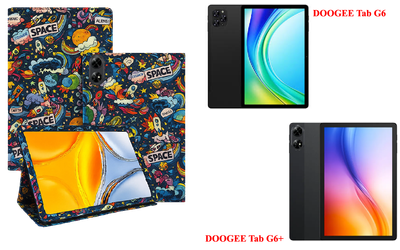 Чехол-подставка CRAYTON для DOOGEE Tab G6, DOOGEE Tab G6+ – стиль, защита и ручная сборка, цвет Космос