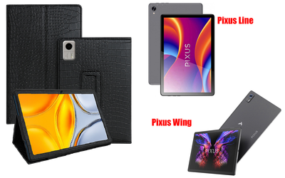 Чехол-подставка CRAYTON для Pixus Line, Pixus Wing – стиль, защита и ручная сборка, цвет Крокодил
