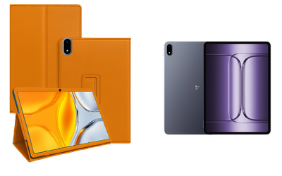 Чехол-подставка CRAYTON для OnePlus Pad 3 – стиль, защита и ручная сборка, цвет Оранжевый