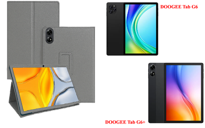 Чехол-подставка CRAYTON для DOOGEE Tab G6, DOOGEE Tab G6+ – стиль, защита и ручная сборка, цвет Серый тм