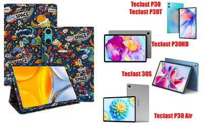 Чехол-подставка CRAYTON для Teclast P30, P30HD, P30S, P30T, P30 Air – стиль, защита и ручная сборка, цвет Космос