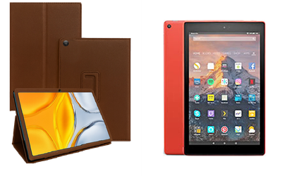 Чохол-підставка CRAYTON для Amazon Fire HD 10 2017, 2018 – стиль, захист і ручна збірка, колір Коричневий св