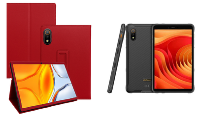 Чехол-подставка CRAYTON для Ulefone Armor Pad Lite, Armor Pad Pro – стиль, защита и ручная сборка, цвет Красный