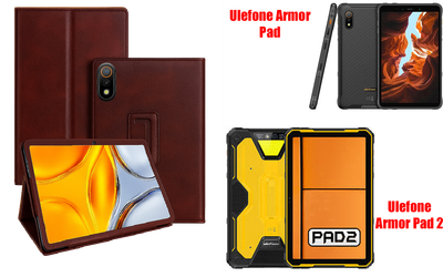 Чехол-подставка CRAYTON для Ulefone Armor Pad, Armor Pad 2 – стиль, защита и ручная сборка, цвет Карминовый
