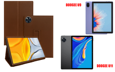Чехол-подставка CRAYTON для DOOGEE U9, DOOGEE U11 – стиль, защита и ручная сборка, цвет Коричневый св