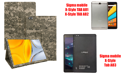 Чохол-підставка CRAYTON для Sigma mobile TAB A81, TAB A82, TAB A83 – стиль, захист і ручна збірка, колір Піксель М14