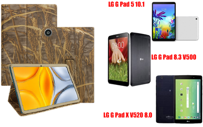 Чохол-підставка CRAYTON для LG G Pad 5 10.1, Pad 8.3, Pad X 8.0 – стиль, захист і ручна збірка, колір Камиш