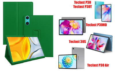 Чехол-подставка CRAYTON для Teclast P30, P30HD, P30S, P30T, P30 Air – стиль, защита и ручная сборка, цвет Зеленый тм