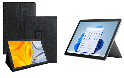 Чехол-подставка CRAYTON для Microsoft Surface Go, Go 2, Go 3 – стиль, защита и ручная сборка, цвет Крокодил