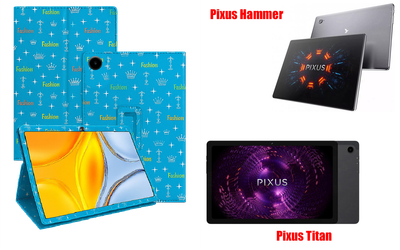 Чохол-підставка CRAYTON для Pixus Hammer, Pixus Titan – стиль, захист і ручна збірка, колір Фешн синій