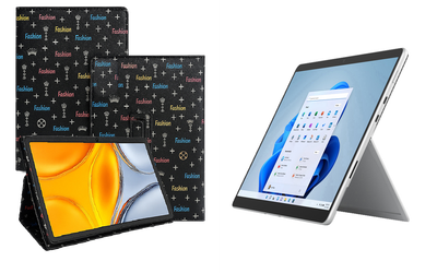 Чехол-подставка CRAYTON для Microsoft Surface Pro 8, Pro 9 – стиль, защита и ручная сборка, цвет Фэшн черный