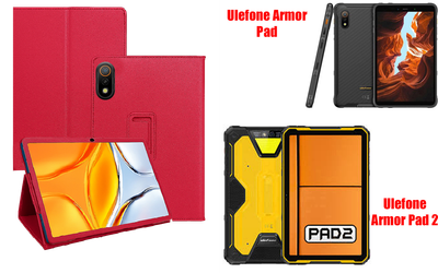 Чехол-подставка CRAYTON для Ulefone Armor Pad, Armor Pad 2 – стиль, защита и ручная сборка, цвет Малиновый