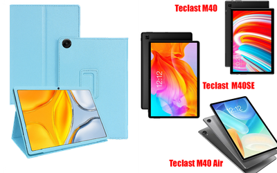 Чохол-підставка CRAYTON для Teclast M40, M40SE, M40 Air – стиль, захист і ручна збірка, колір Блакитний