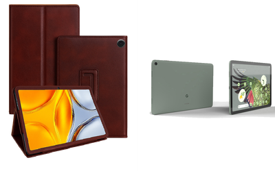 Чехол-подставка CRAYTON для Google Pixel Tablet 2023 – стиль, защита и ручная сборка, цвет Карминовый