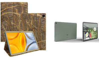 Чехол-подставка CRAYTON для Google Pixel Tablet 2023 – стиль, защита и ручная сборка, цвет Камыш