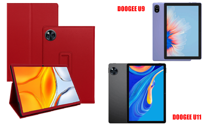 Чехол-подставка CRAYTON для DOOGEE U9, DOOGEE U11 – стиль, защита и ручная сборка, цвет Красный