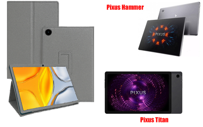 Чохол-підставка CRAYTON для Pixus Hammer, Pixus Titan – стиль, захист і ручна збірка, колір Сірий тм