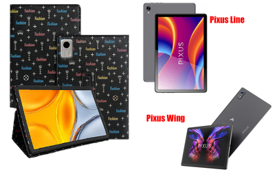 Чохол-підставка CRAYTON для Pixus Line, Pixus Wing – стиль, захист і ручна збірка, колір Фешн чорний