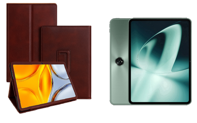 Чехол-подставка CRAYTON для OnePlus Pad, Pad 2, Pad Go, Pad Pro – стиль, защита и ручная сборка, цвет Карминовый